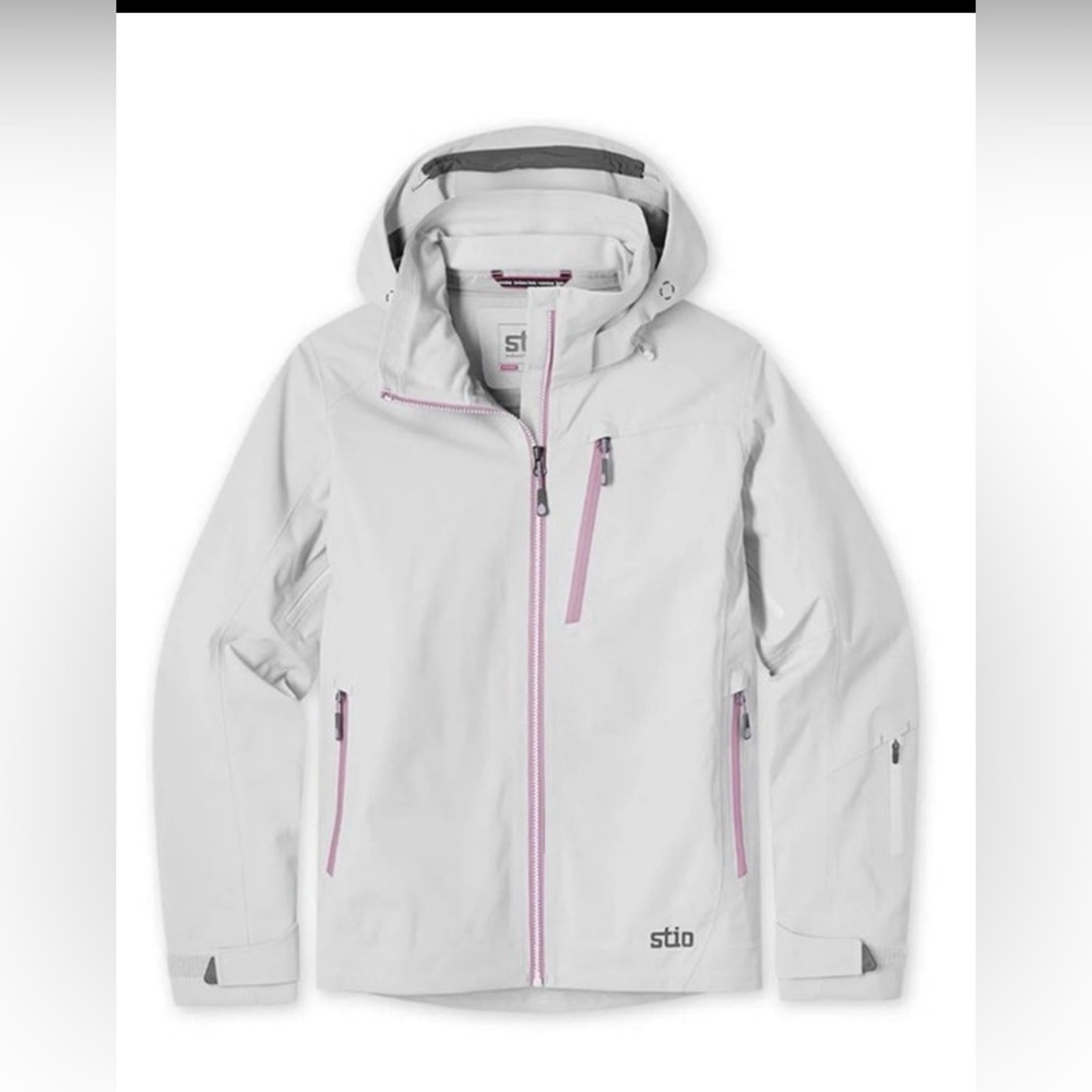 NEW NWT STIO WOMEN'S ENVIRON JACKET SKI SHELL QUIET GREY WOMENS SIZE XS